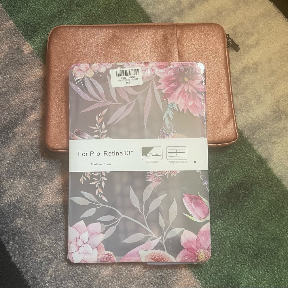 💻 3-Pc Apple Mac Book Pro Retina 13” Shell Protector and Soft Zip-Up Case